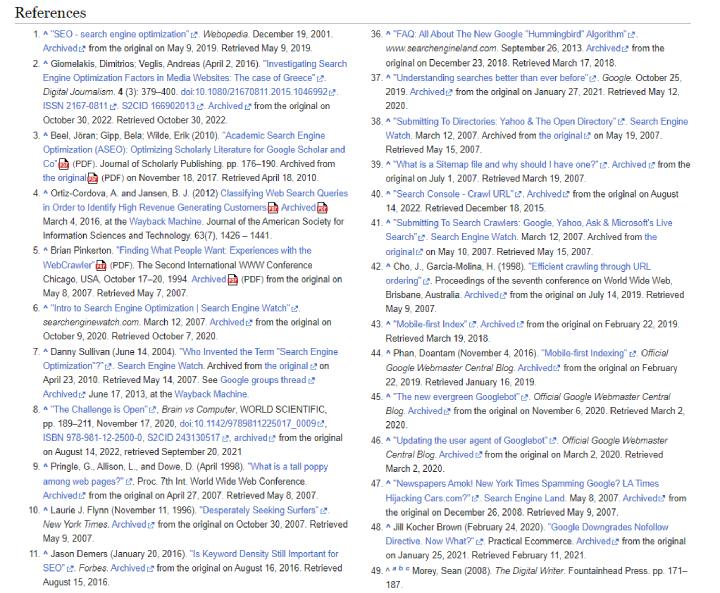 Wikipedia page for citations