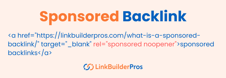 Sponsored Backlink