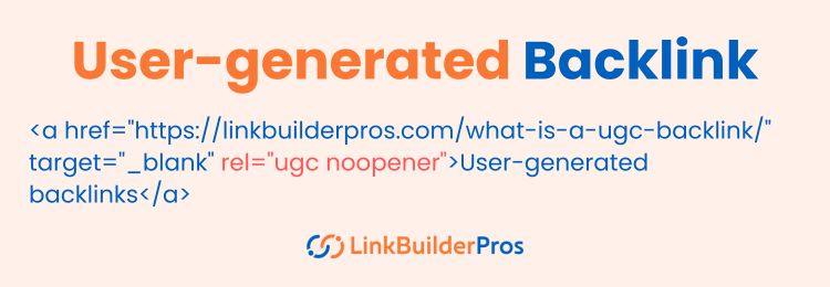 User-generated backlink