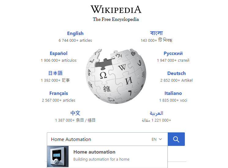 Getting Ideas from Wikipedia
