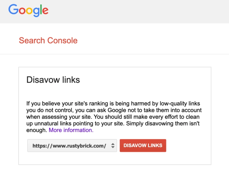 Link Disavowal